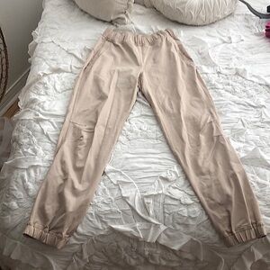 Lululemon tan/beige joggers, worn a few times, size 2